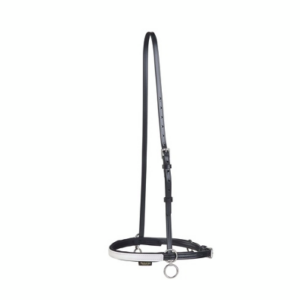 Wahlsten Premium sp�rregrime i Biothane - Sort/hvid