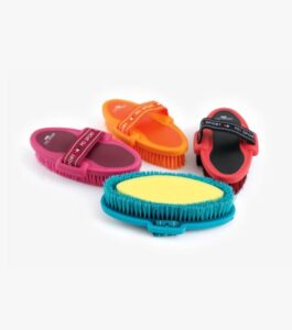 Premier Equine Soft-Touch vaske b�rste - Sort/r�d