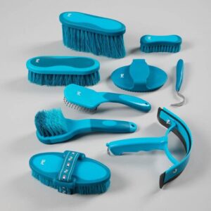Premier Equine Soft-Touch strigle s�t - Bl�/Peacock