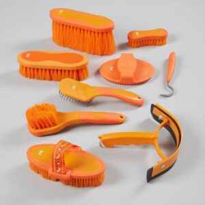 Premier Equine Soft-Touch strigle s�t - Orange/Amber