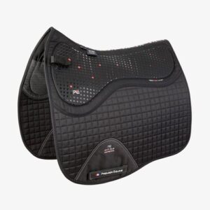 Premier Equine Tech Grip Pro Anti-Slip Saddle Pad - Dressage Square - Sort