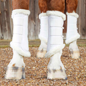 Premier Equine Techno Wool gamacher - Hvid, L