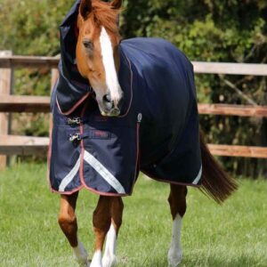 Premier Equine Titan 100g d�kken med Snug-fit hals - Navy - 7,0" (165cm)