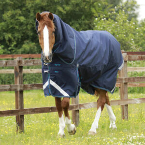 Premier Equine Titan 200g Turnout d�kken med Snug-fit hals - Navy - 5,3 120cm