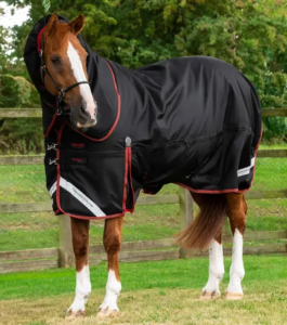 Premier Equine - Titan 450g vinterd�kken med Snug-Fit hals - Sort - 5,0" (115cm)