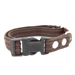 Webbing halsb�nd med snapl�s, Brun, XLarge