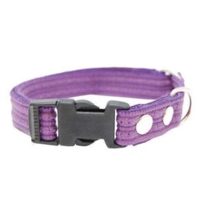 Webbing halsb�nd med snapl�s, Lilla, XLarge