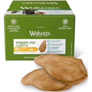 Whimzees Veggie Ear M/L, 18 stk
