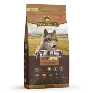 Wolfsblut Wide Plain ACTIVE Adult, med hest, 12.5 kg