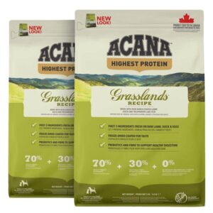 Acana Grasslands Recipe,  2 x 11.4 kg stork�b rabat