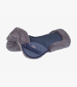 Premier Equine Airtechnology Shockproof Wool Half Pad - Navy/gr�