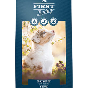 14 kg First Buddy Puppy - hvalpefoder med and og kanin