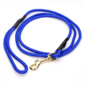 Bl� hundesnor med karabinhage 8 mm x 180 cm
