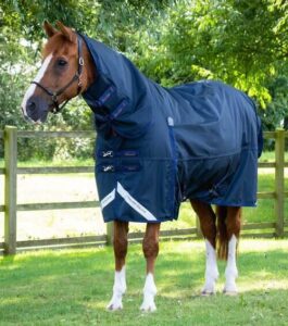 Premier Equine Buster Storm Combo 420g med s�ml�s hals - Navy - 6,9" (155cm)