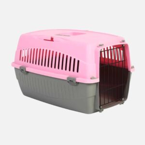 WOUAPY Transportbur (Gr�/Pink)