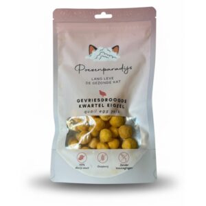 Cat Paradise 100% Fryset�rret Vagtel �ggeblommer til katte og hunde
