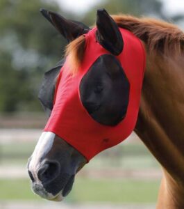 Premier Equine Comfort Lycra insektmaske - R�d - M