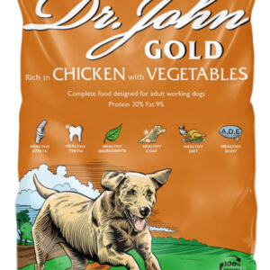 15 kg Dr. John Gold - voksenfoder med kylling
