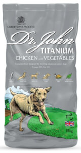 15 kg Dr. John Titanium - voksenfoder med kylling