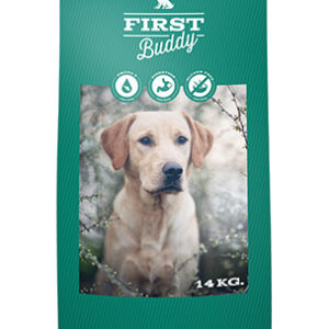 14 kg First Buddy Adult High Energy - voksenfoder med and og kanin