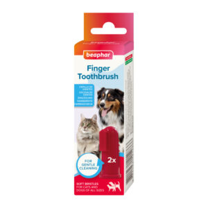 Fingertandb�rster til hund & kat, silikone (2 stk)