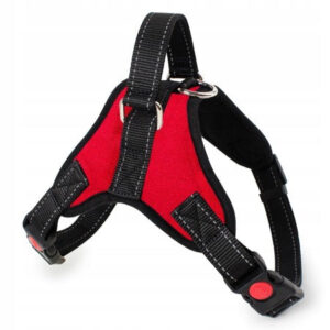 Hundesele med bl�dt rygstykke og h�ndtag - Large