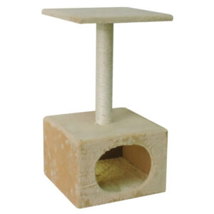 Kradsetr� m hule og platform (30�30�55 cm) Gr� eller beige