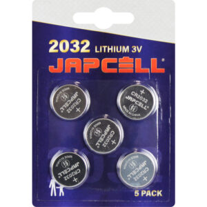 5 stk Lithium CR2032 Batterier