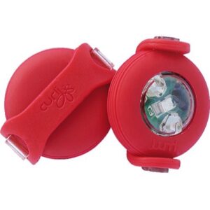 Curli LED lygte til hunde, R�d, pakke med 2 stk