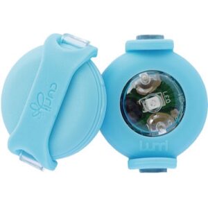 Curli LED lygte til hunde, Bl�, pakke med 2 stk