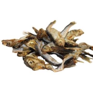 T�rrede sprotter, godbid af sm� hele fisk