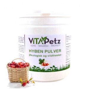 VitaPetz Hyben Pulver, �kologisk vildth�stet, 350 gr.