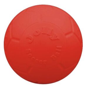 JOLLY Soccer Ball - punkterfri hundebold, R�d, 20 cm