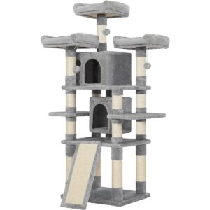Kradsetr�et Cat Tower & Cat Condo 172 cm - Lysegr�
