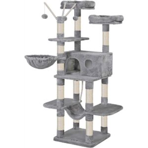 Kradsetr�et XXL Cat Condo 164 cm - Lysegr�