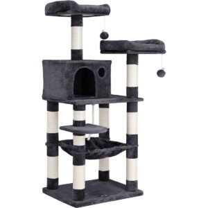 Kradsetr�et Cat Tower & Cat Cave - M�rkegr�