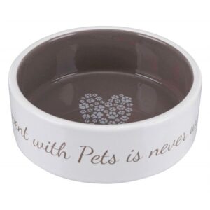 Keramisk Sk�l, Pets Home, Creme/Taupe, 800 ml