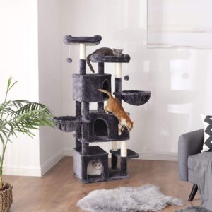 Kradsetr�et Cat Cave large Tower 164cm - R�g-gr�