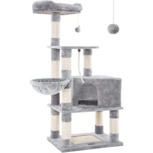 Kradsetr�et Cat Play Tower 148 cm - Lysegr�