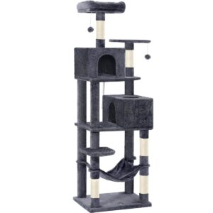 Kradsetr�et Devon Rex Tower - 191cm - M�rkegr�
