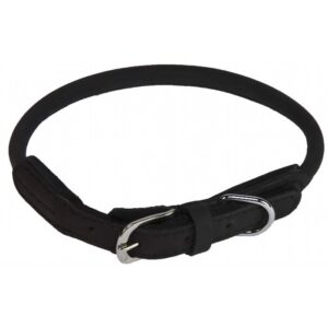 Racy l�der halsb�nd, sort, 55 cm