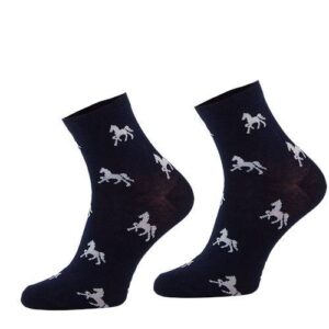 Comodo str�mper med heste - Navy