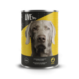 LIVE Dog V�dfoder med And - 395 gram