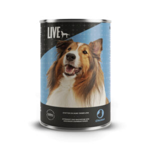 LIVE Dog V�dfoder med Kylling - 395 gram
