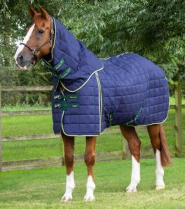 Premier Equine Lucanta 450g staldd�kken med hals - Navy - 6,9 155cm
