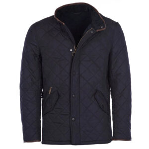 Barbour - Jakke, herre, Powell Quilt - Navy/Forest Mist / M
