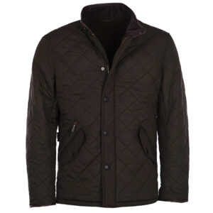 Barbour - Jakke, herre, Powell Quilt - Olive/Forest Mist / L