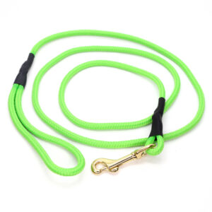 Neongr�n hundesnor med karabinhage 8 mm x 180 cm
