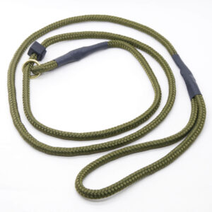 KORT - Olivengr�n hundesnor - Retrieverline 8 mm x 110 cm