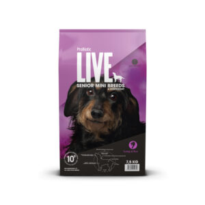 7,5 kg.  ProBiotic LIVE  Senior MINI breeds - seniorfoder med kalkun til sm� hunderacer